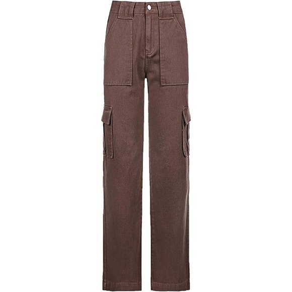 Soft & Stylish Y2K Cargo Jeans with High Waist & Pockets – Perfect Gift | XS-L - Picture 4 of 6